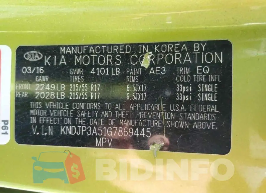 KNDJP3A51G7869445 Photo# 10