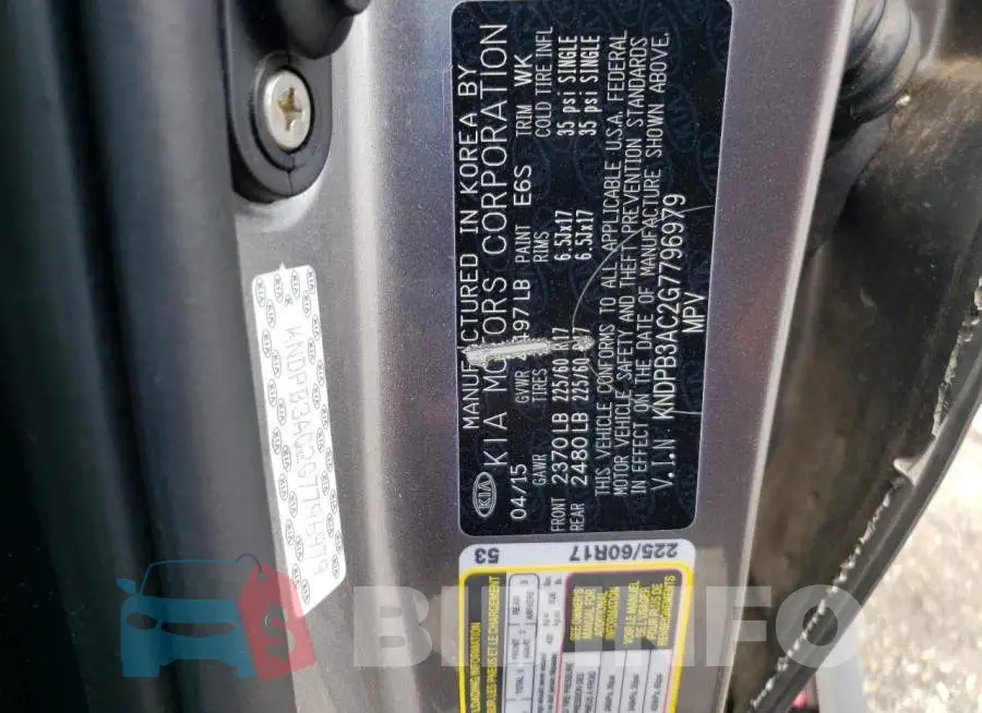 KNDPB3AC2G7796979 Photo# 10