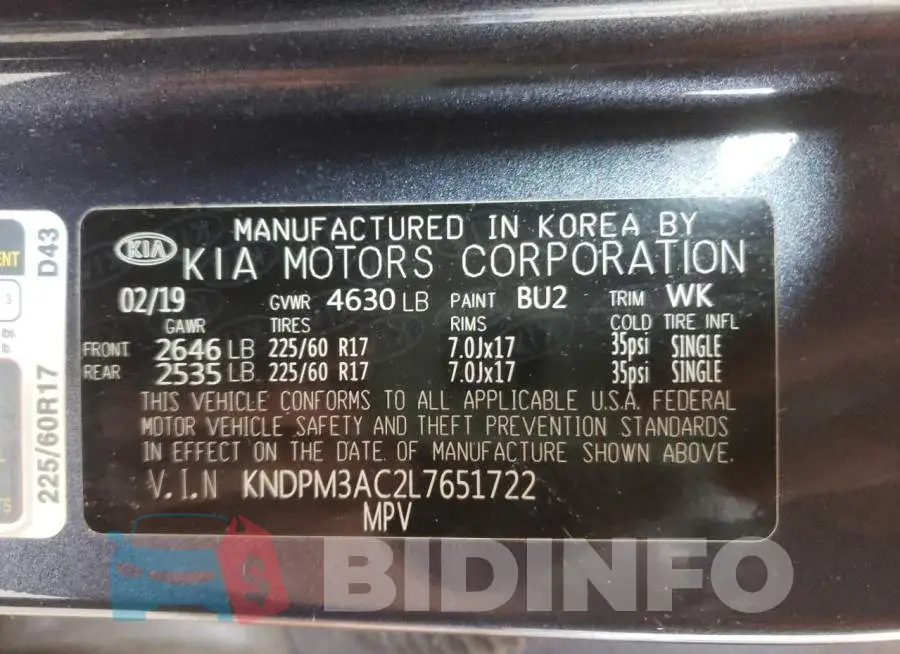 KNDPM3AC2L7651722 Photo# 10