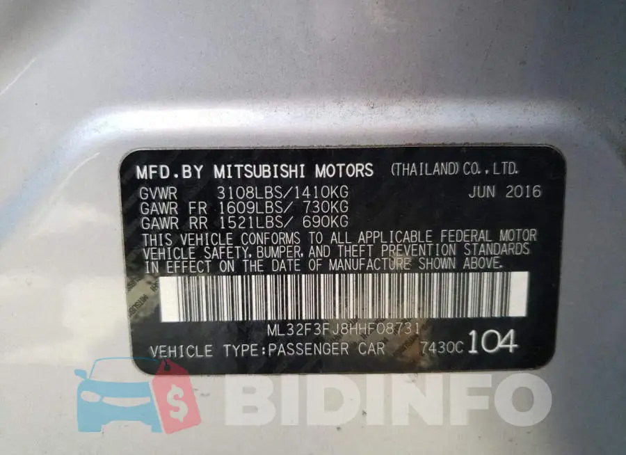 ML32F3FJ8HHF08731 Photo# 10