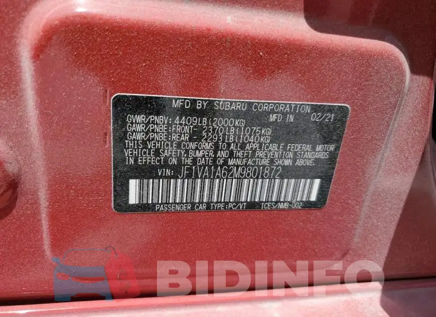 JF1VA1A62M9801872 Photo# 10