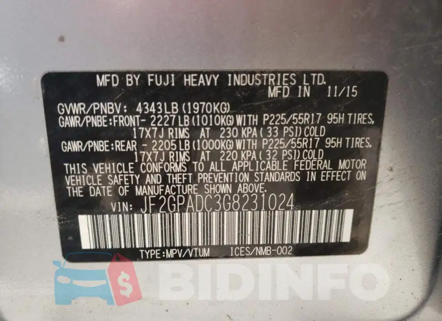 JF2GPADC3G8231024 Photo# 10