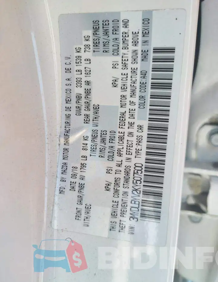 3MYDLBYV2KY507500 Photo# 10