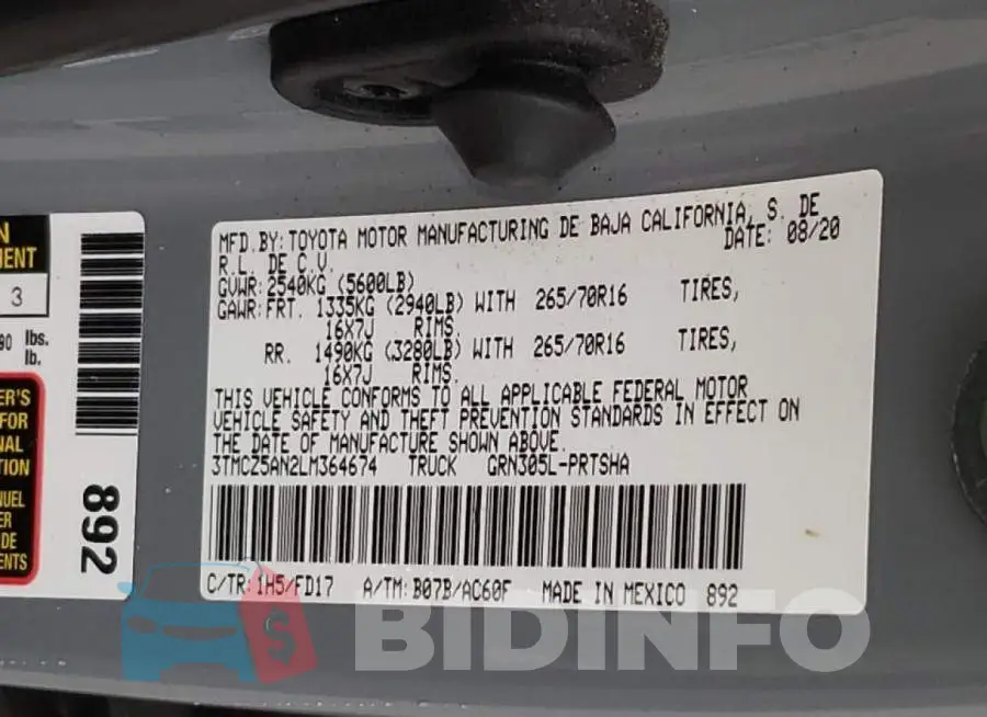 3TMCZ5AN2LM364674 Photo# 10