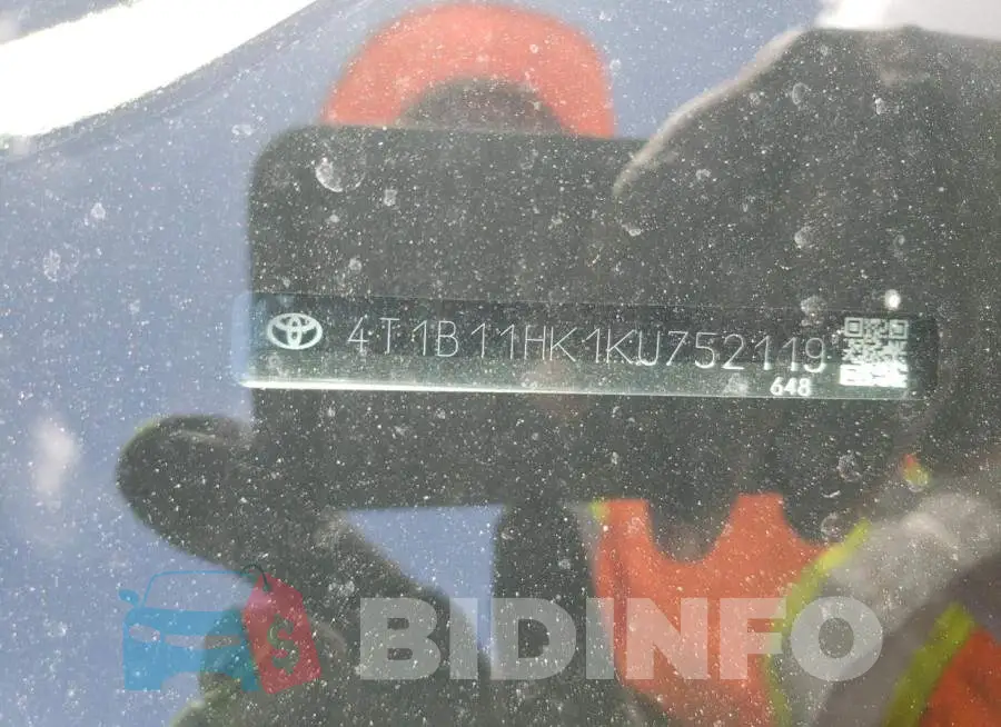 4T1B11HK1KU752119 Photo# 10