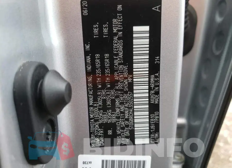 5TDGBRCH4LS502557 Photo# 10