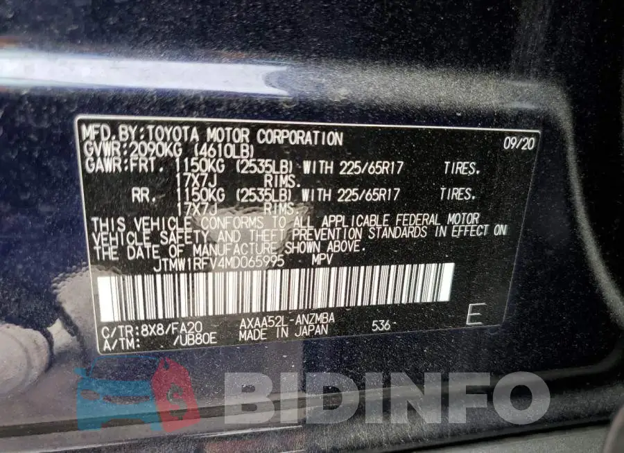JTMW1RFV4MD065995 Photo# 10