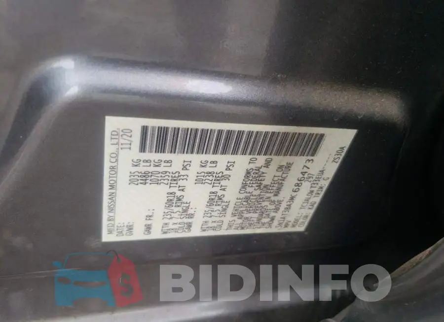 5N1AT3BA3MC686473 Photo# 10