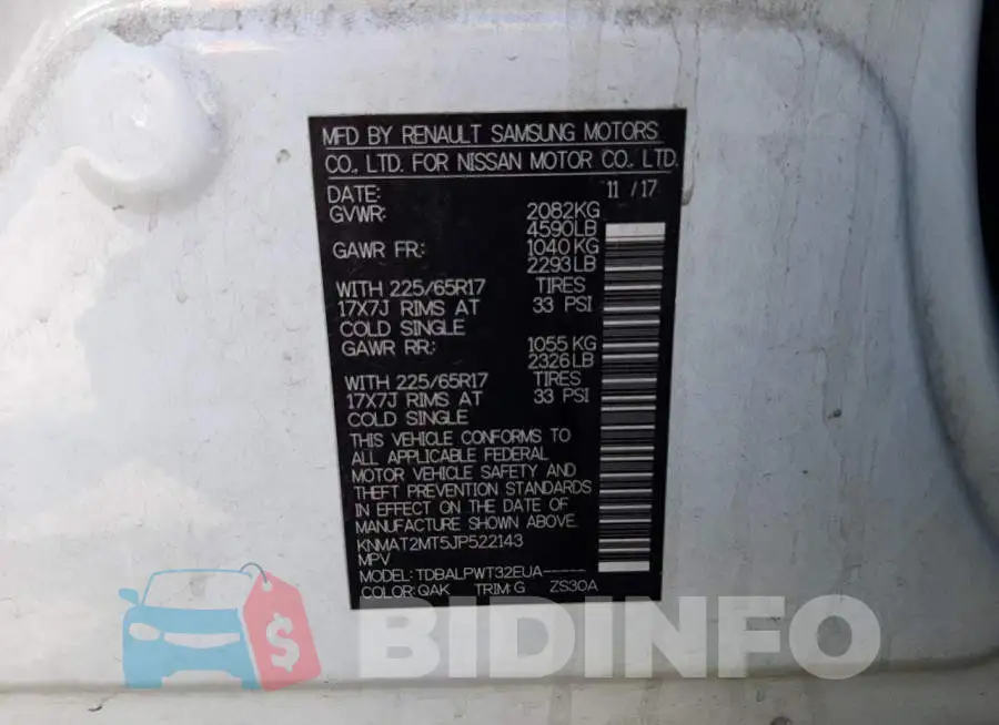 KNMAT2MT5JP522143 Photo# 10