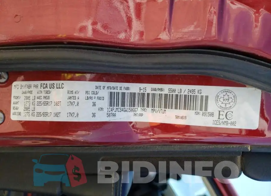 1C4PJMCS4GW150667 Photo# 10