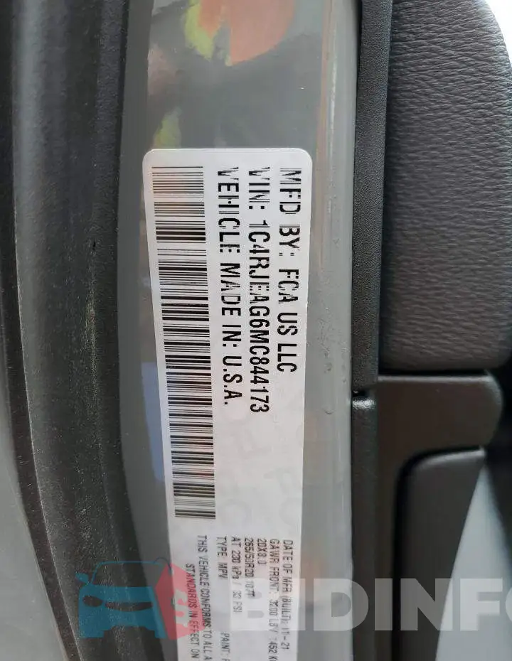 1C4RJEAG6MC844173 Photo# 10