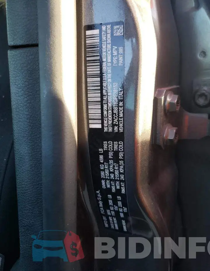 ZACCJBBT8GPE38153 Photo# 10