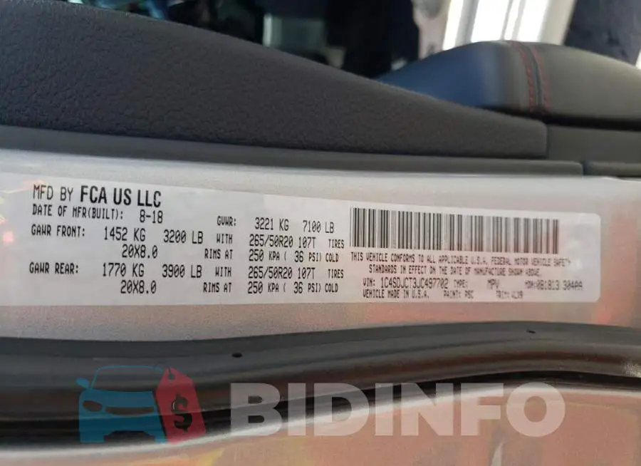 1C4SDJCT3JC497702 Photo# 10