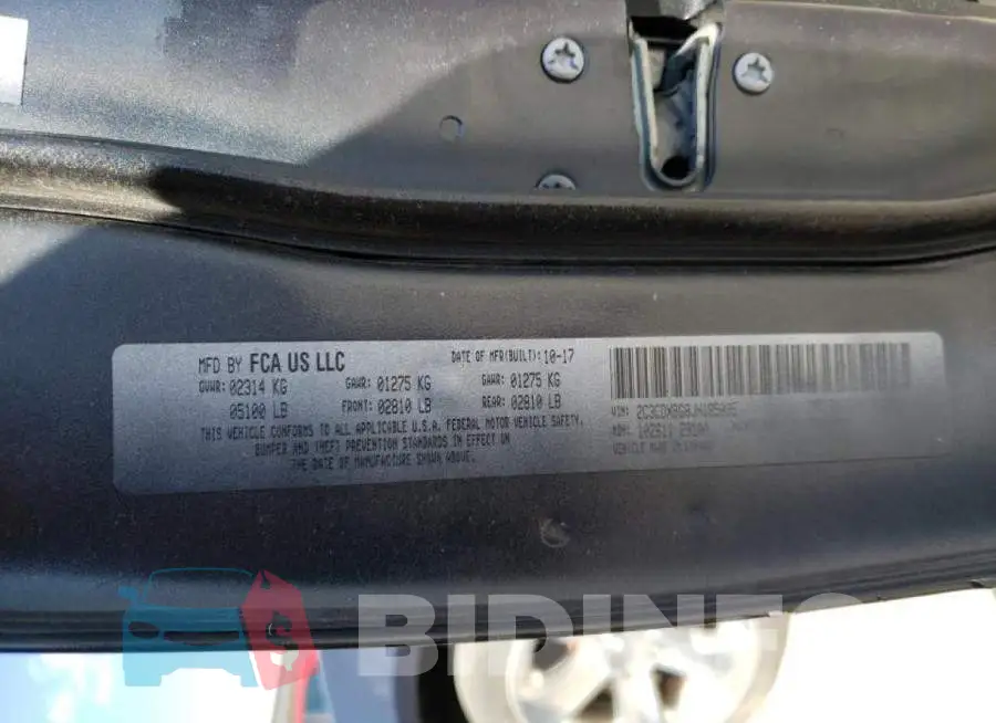 2C3CDXBG8JH185095 Photo# 10