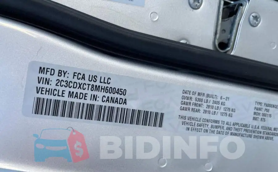 2C3CDXCT8MH600450 Photo# 10