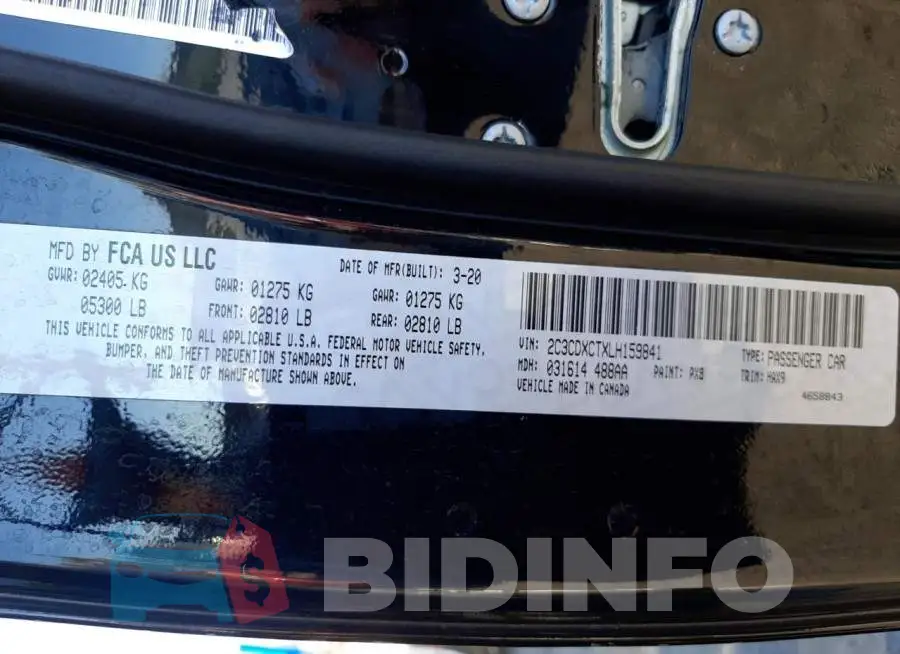 2C3CDXCTXLH159841 Photo# 10