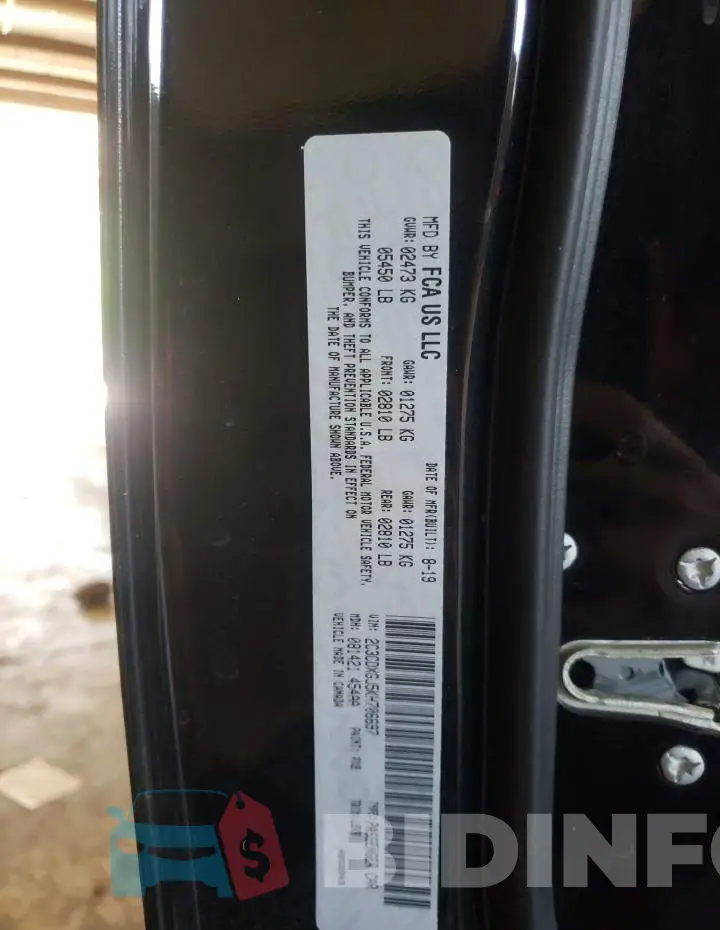2C3CDXGJ5KH706697 Photo# 10