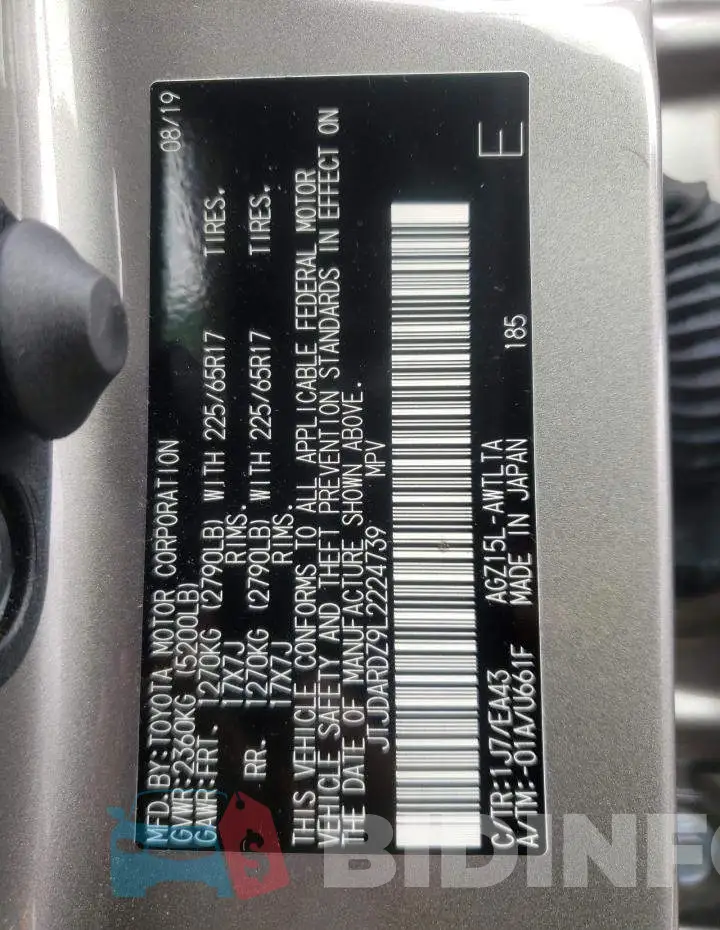 JTJDARDZ9L2224739 Photo# 10