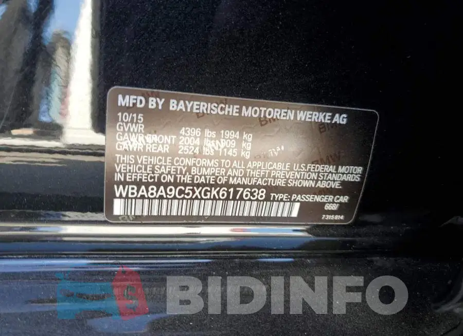 WBA8A9C5XGK617638 Photo# 10
