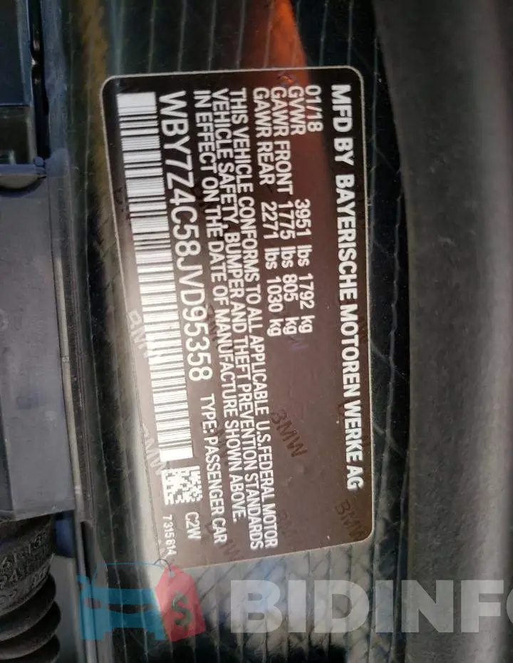 WBY7Z4C58JVD95358 Photo# 10