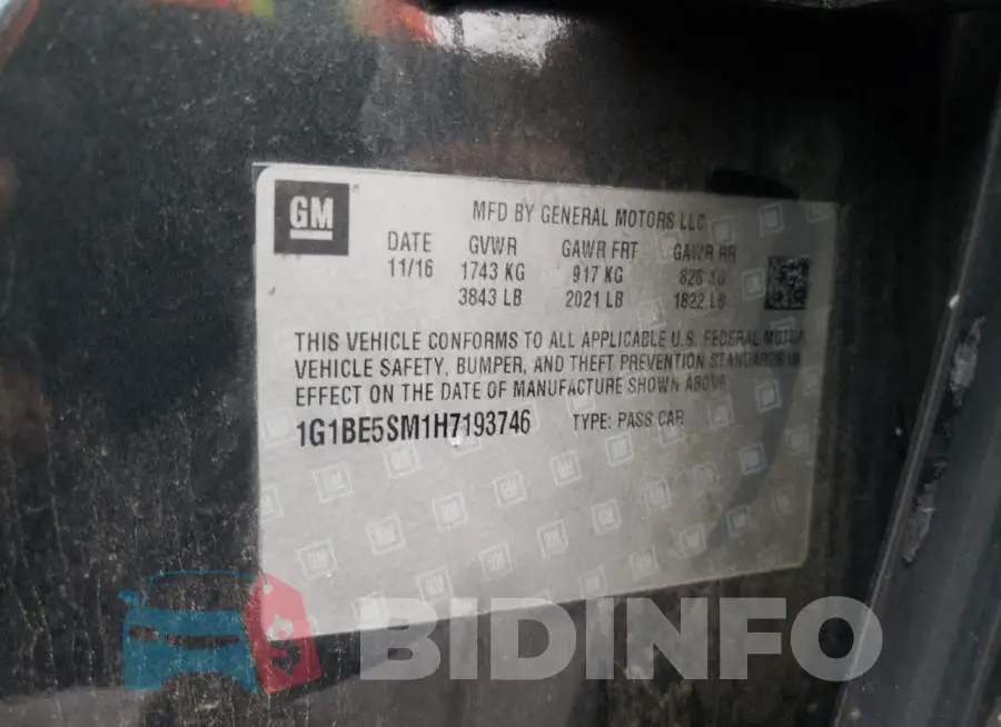 1G1BE5SM1H7193746 Photo# 10