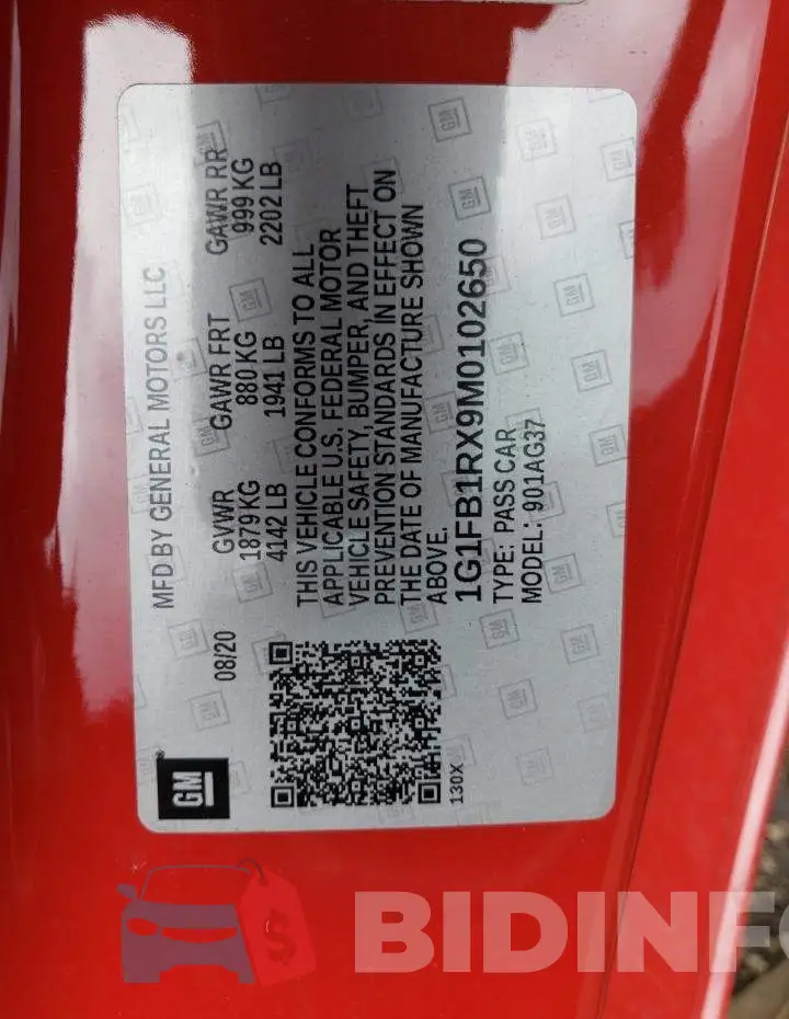 1G1FB1RX9M0102650 Photo# 10