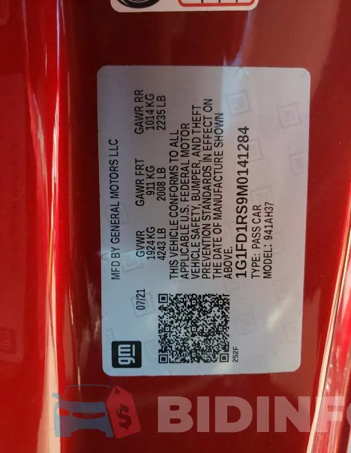1G1FD1RS9M0141284 Photo# 10