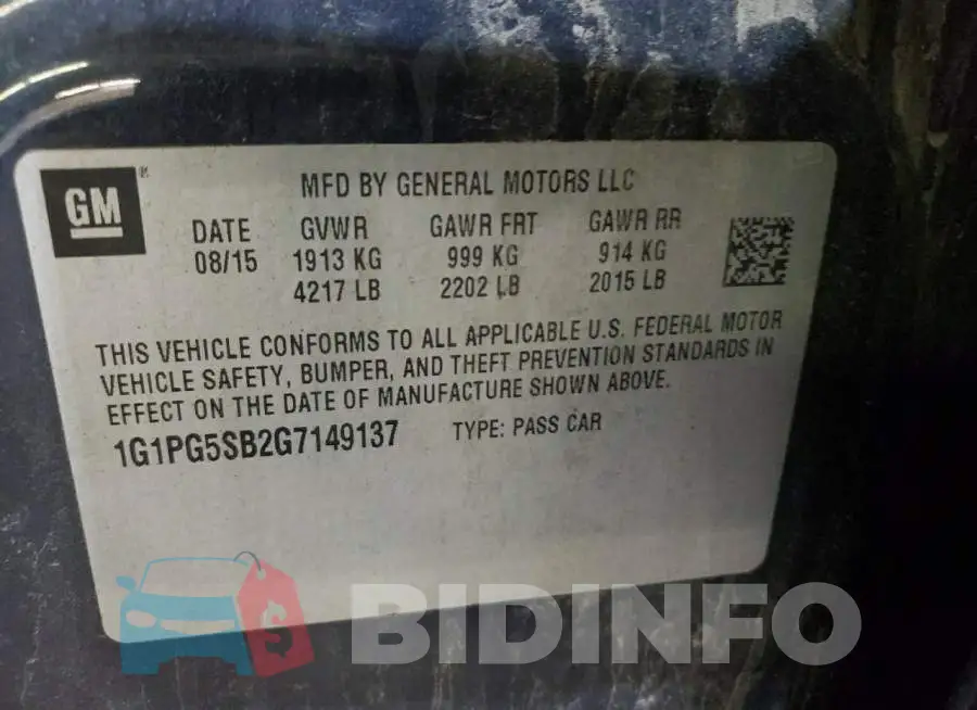 1G1PG5SB2G7149137 Photo# 10