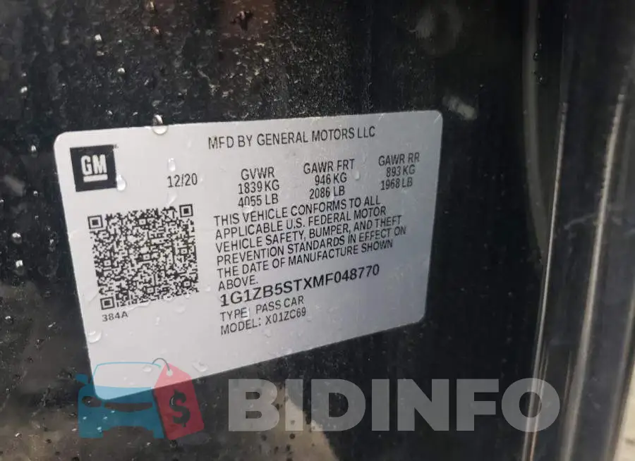 1G1ZB5STXMF048770 Photo# 10