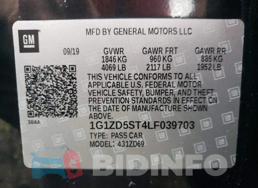 1G1ZD5ST4LF039703 Photo# 10