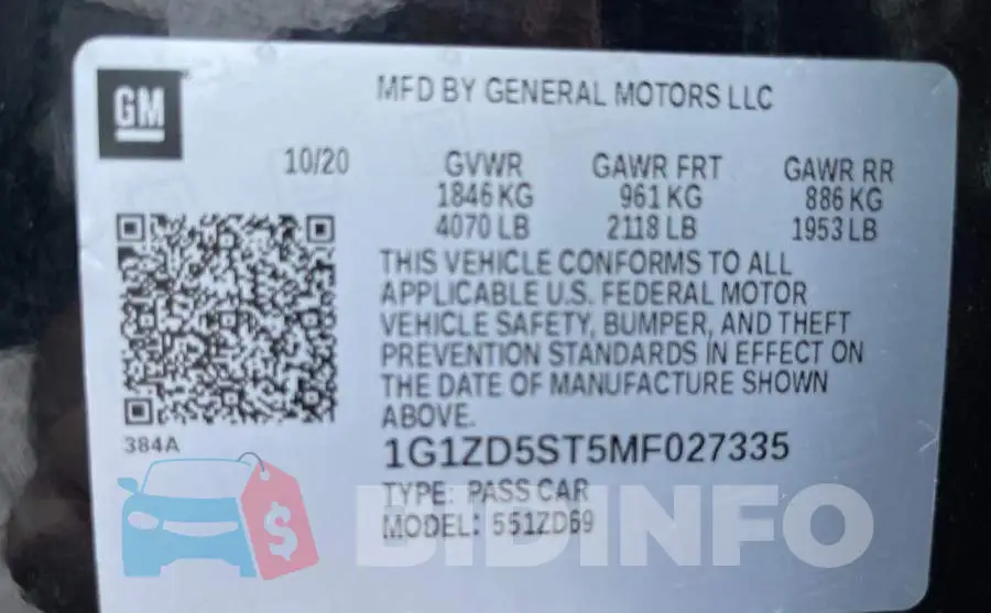 1G1ZD5ST5MF027335 Photo# 10