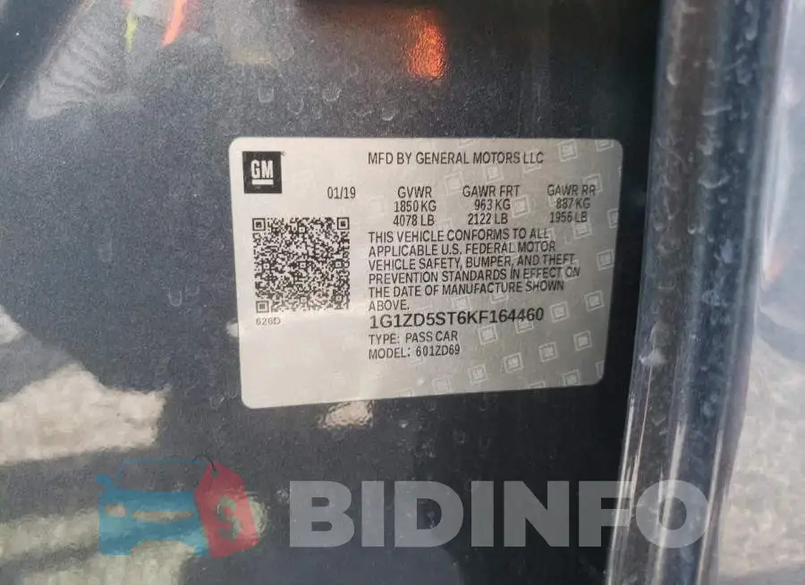 1G1ZD5ST6KF164460 Photo# 10