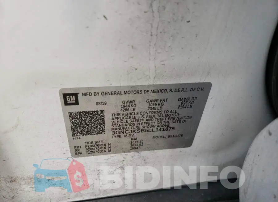 3GNCJKSB5LL141875 Photo# 10