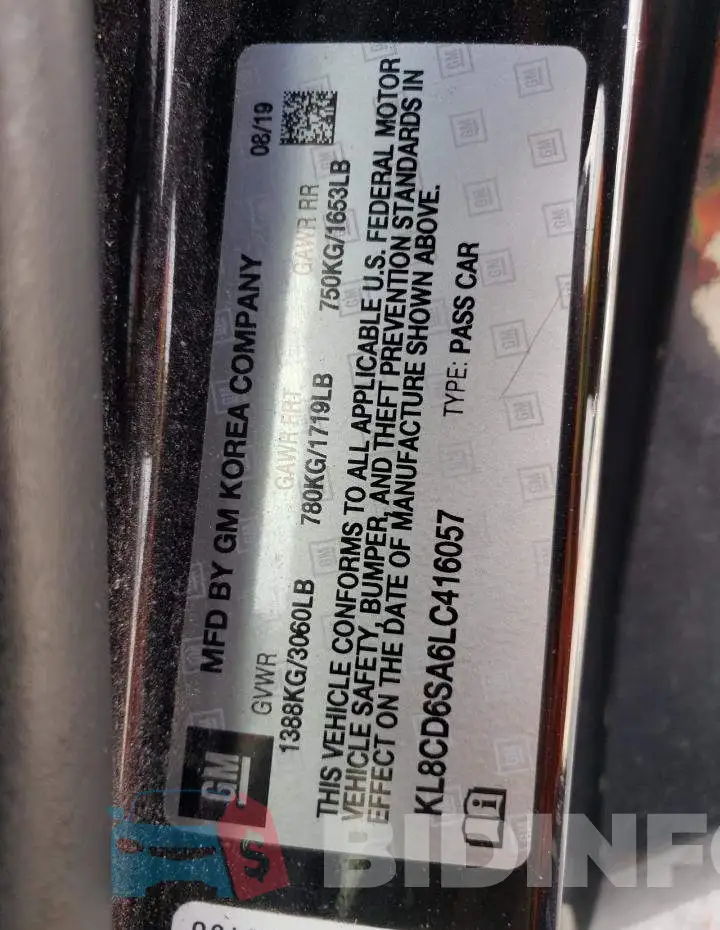 KL8CD6SA6LC416057 Photo# 10