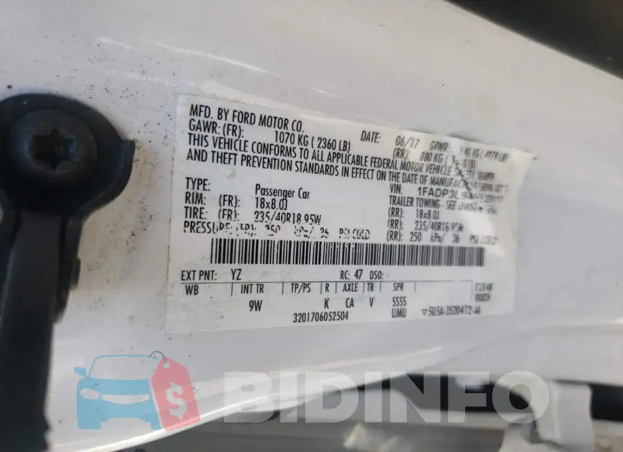 1FADP3L94HL295113 Photo# 10