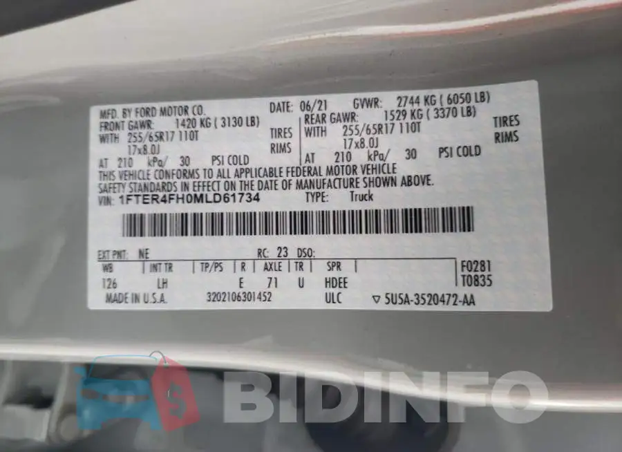 1FTER4FH0MLD61734 Photo# 10