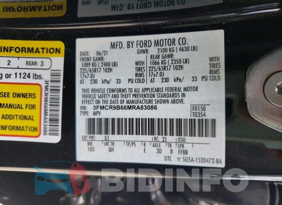 3FMCR9B66MRA83086 Photo# 10