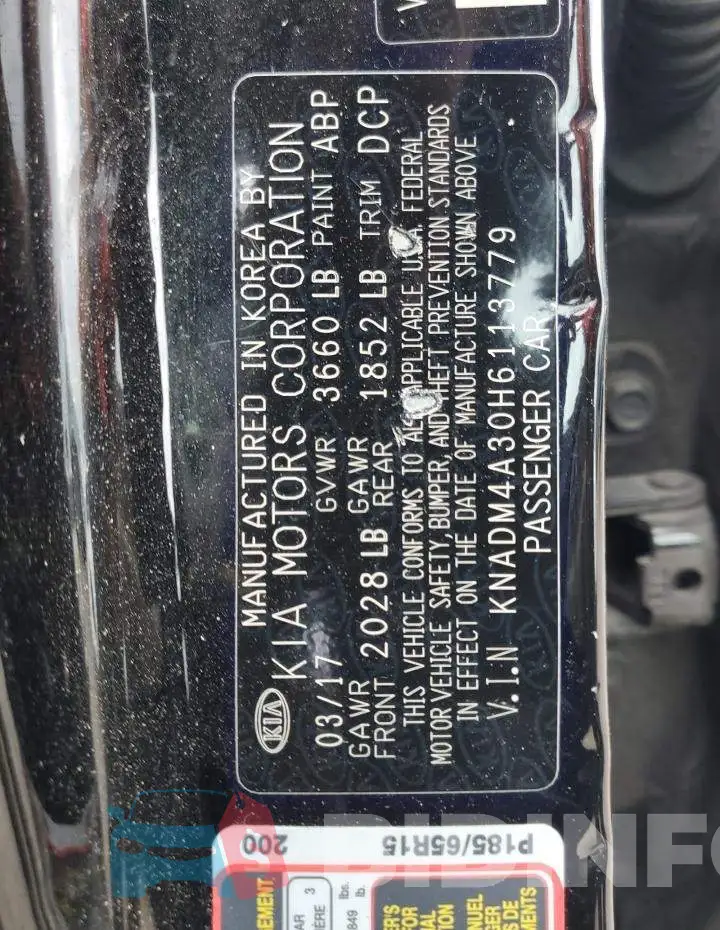 KNADM4A30H6113779 Photo# 10