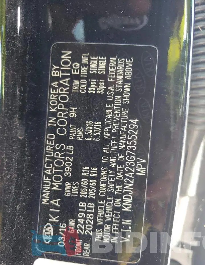 KNDJN2A23G7355294 Photo# 10