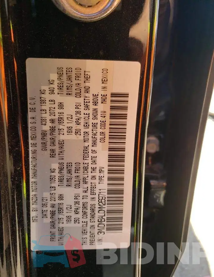 3MVDMBAL0MM269711 Photo# 10
