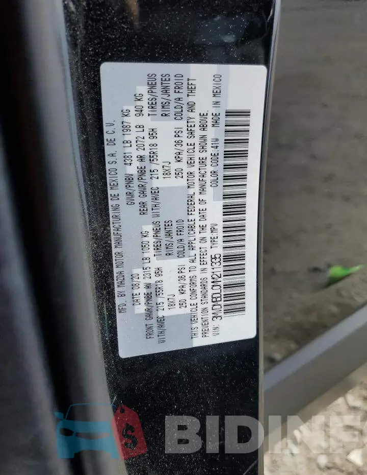 3MVDMBDL0MM211335 Photo# 10
