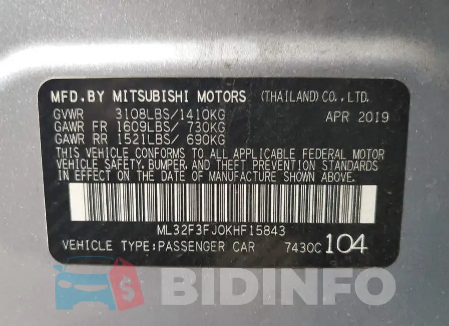 ML32F3FJ0KHF15843 Photo# 10