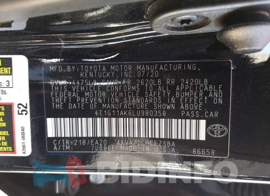 4T1G11AK6LU980358 Photo# 10
