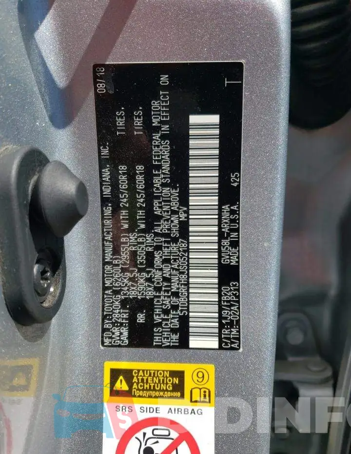 5TDBGRFH8JS052187 Photo# 10