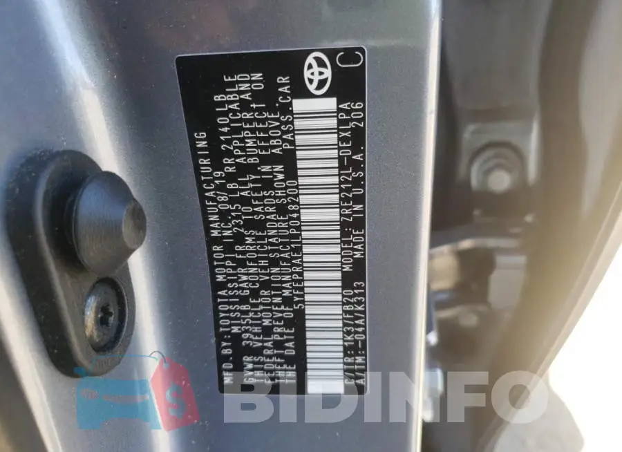 5YFEPRAE1LP048200 Photo# 10