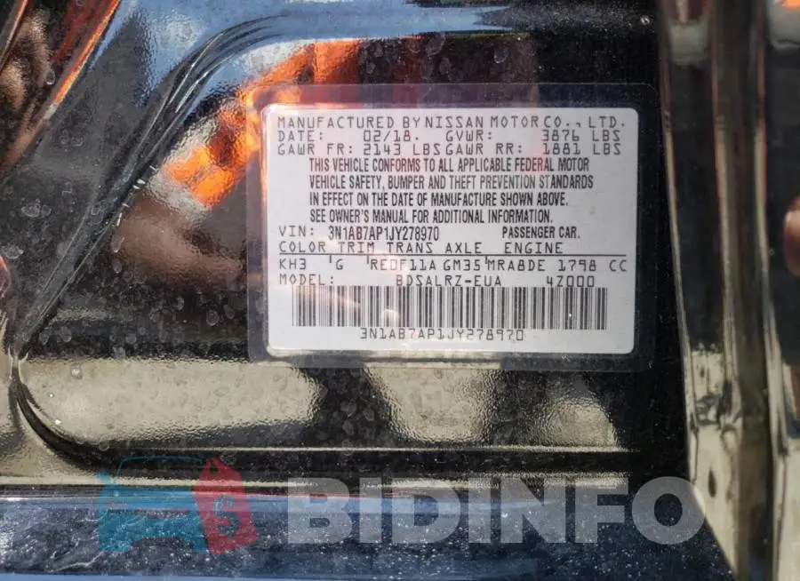 3N1AB7AP1JY278970 Photo# 10