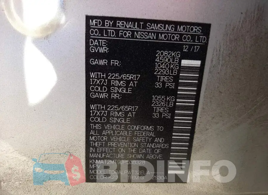 KNMAT2MT9JP538328 Photo# 10