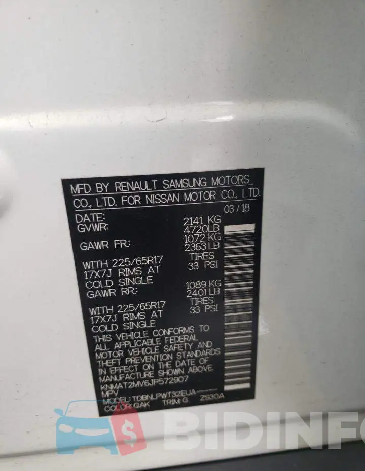 KNMAT2MV6JP572907 Photo# 10