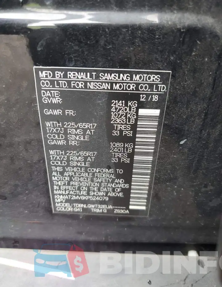 KNMAT2MV6KP524079 Photo# 10