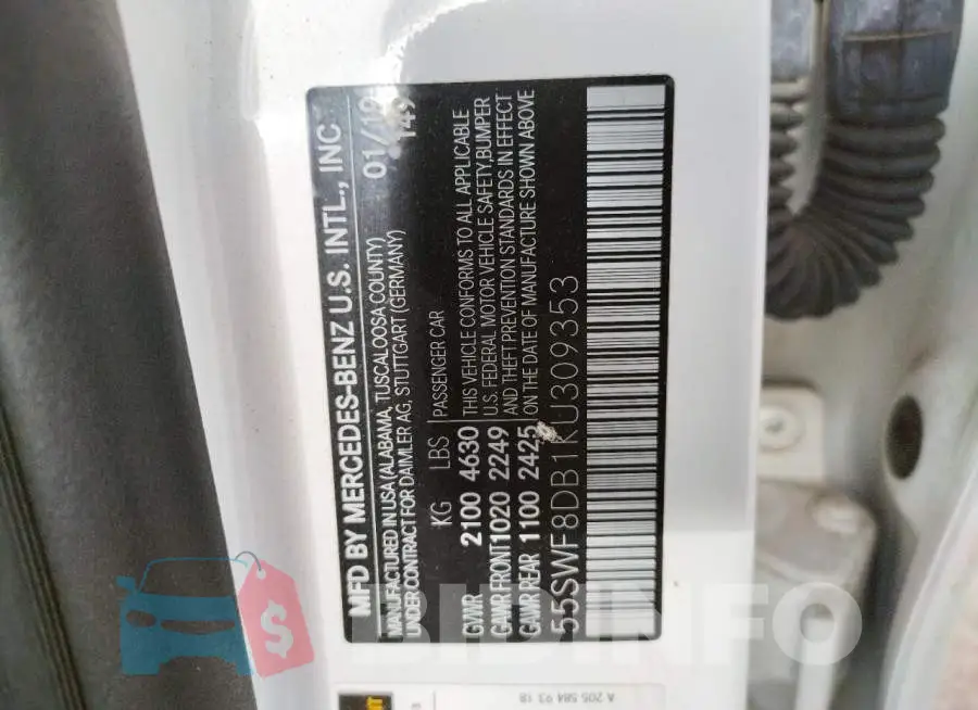 55SWF8DB1KU309353 Photo# 10